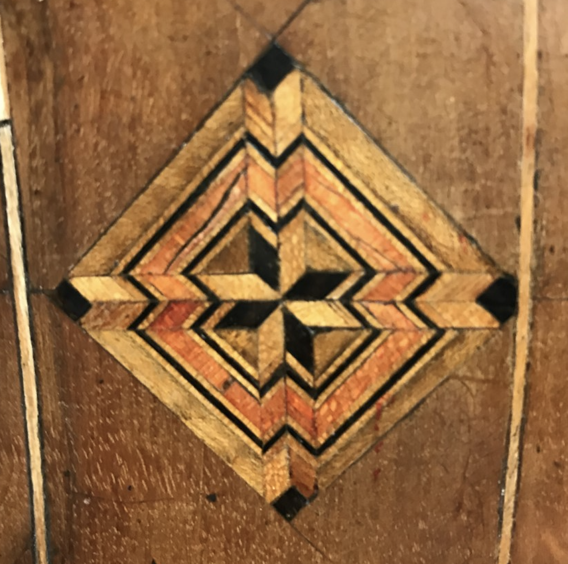petit carré marqueterie